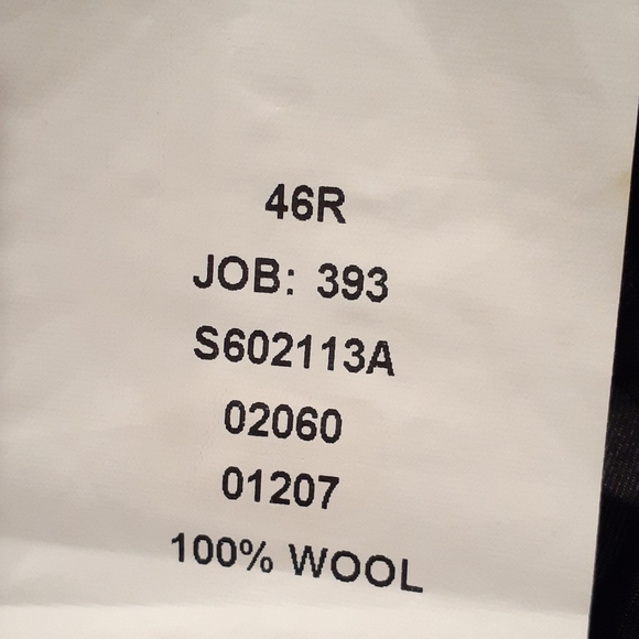 Men Pin Striped Suit by Jo's A Banks  46 R - Picture 6 of 11